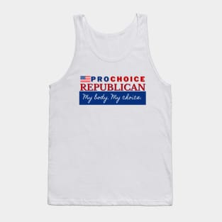 Pro Choice Republican (red & blue on light) Tank Top